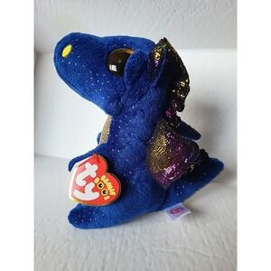 TY Beanie Boos - SAFFIRE‎ the Blue Dragon (6 Inch) NEW - MINT with MINT TAGS Toy